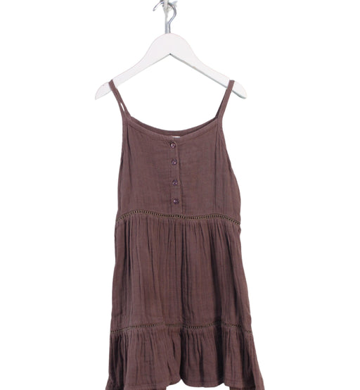 A Purple Sleeveless Dresses from Jamie Kay in size 6T for girl. (Front View)