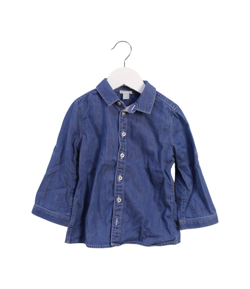 A Blue Long Sleeve Polos from COS in size 12-18M for girl. (Front View)