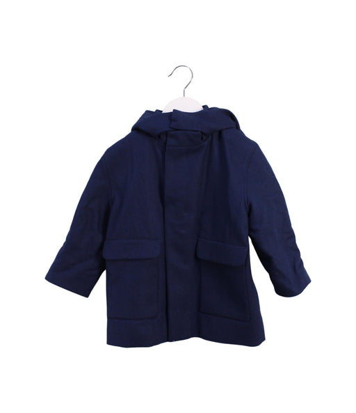 A Navy Coats from COS in size 12-18M for girl. (Front View)