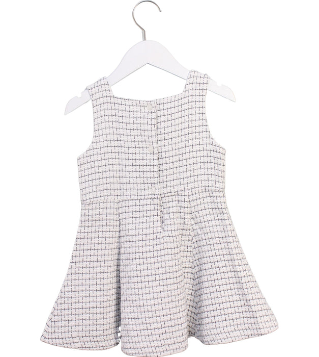 A White Sleeveless Dresses from Janie & Jack in size 3T for girl. (Back View)