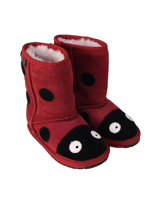 A Black Winter Boots from EMU Australia in size 3T for neutral. (Front View)