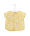 A Yellow Short Sleeve Tops from Petit Bateau in size 3-6M for girl. (Front View)