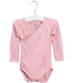 A Pink Long Sleeve Bodysuits from Petit Bateau in size 6-12M for girl. (Front View)