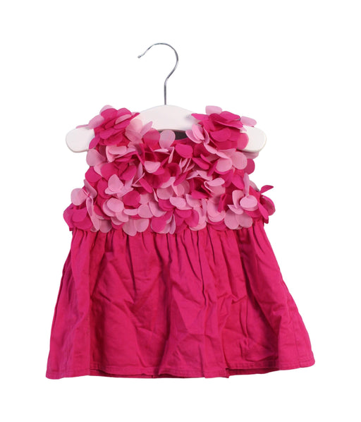 A Red Sleeveless Tops from Agatha Ruiz De La Prada in size 3-6M for girl. (Front View)