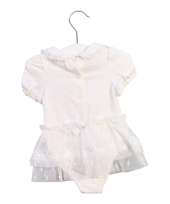 A White Short Sleeve Bodysuits from Nicholas & Bears in size 0-3M for girl. (Back View)