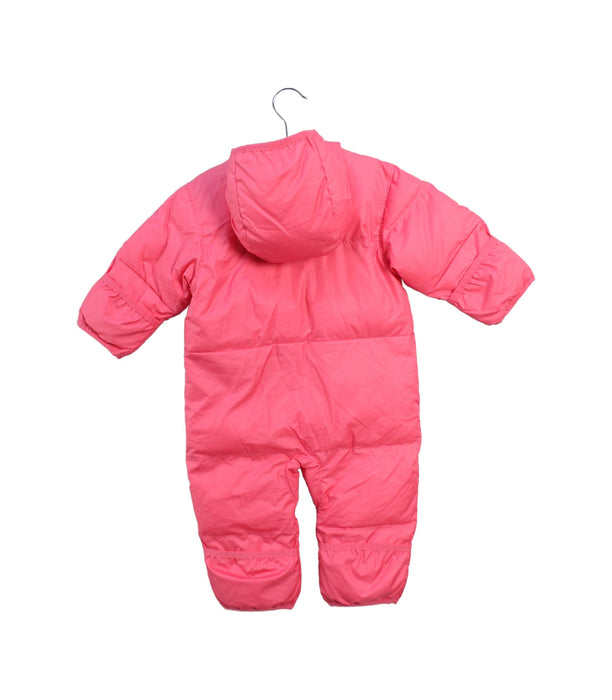 A Pink Snowsuits from Columbia in size 6-12M for girl. (Back View)