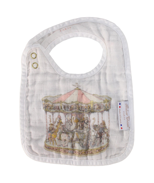 A White Bibs from Atelier Child in size O/S for neutral. (Back View)