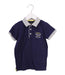 A Blue Short Sleeve Polos from Chickeeduck in size 5T for boy. (Front View)