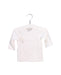 A White Long Sleeve Tops from Mides in size 0-3M for boy. (Front View)