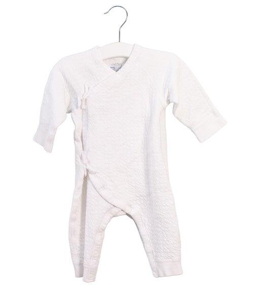 A White Long Sleeve Jumpsuits from Mides in size 3-6M for neutral. (Front View)