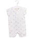 A White Short Sleeve Rompers from Aden & Anais in size 6-12M for boy. (Front View)