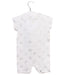 A White Short Sleeve Rompers from Aden & Anais in size 6-12M for boy. (Back View)