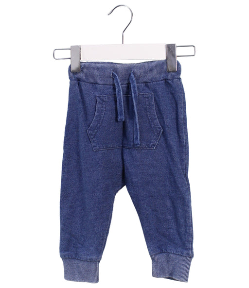 A Blue Sweatpants from Seed in size 3-6M for boy. (Front View)