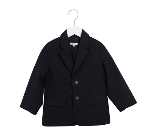 A Black Blazers from Jacadi in size 5T for boy. (Front View)
