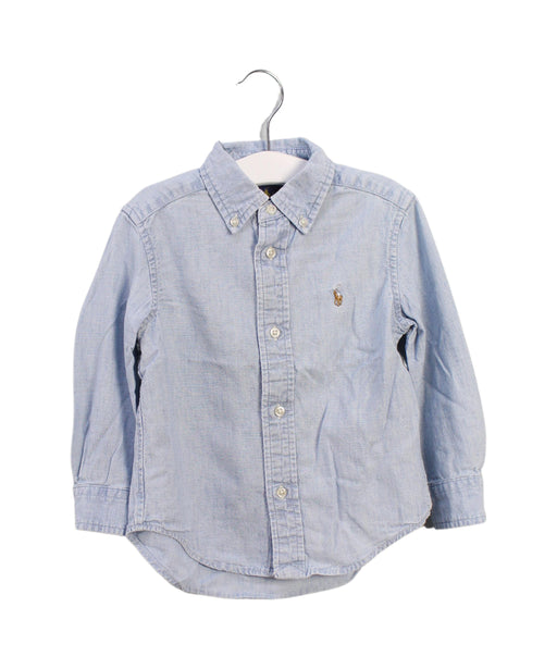 A Blue Shirts from Ralph Lauren in size 2T for boy. (Front View)