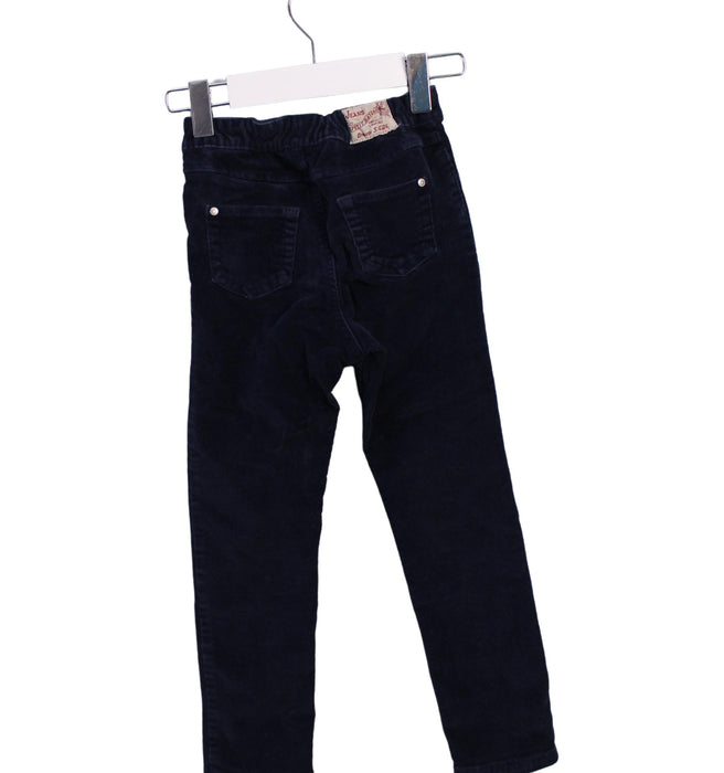 A Navy Jeans from Petit Bateau in size 4T for girl. (Back View)