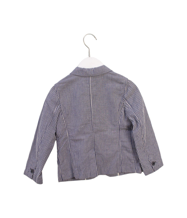 A Blue Blazers from Bonpoint in size 4T for boy. (Back View)