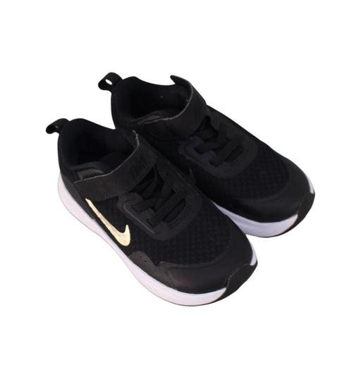 A Black Sneakers from Nike in size 4T for neutral. (Front View)