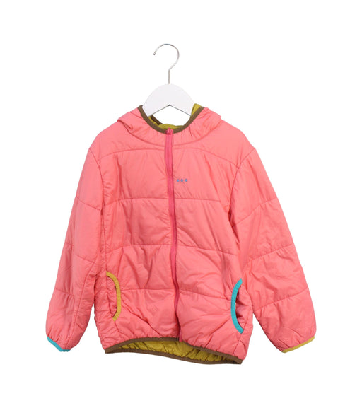 A Pink Puffer/Quilted Jackets from Ragmart in size 7Y for girl. (Front View)