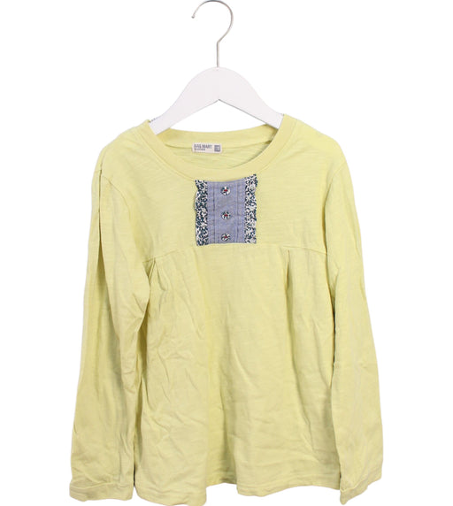 A Yellow Long Sleeve Tops from Ragmart in size 7Y for girl. (Front View)