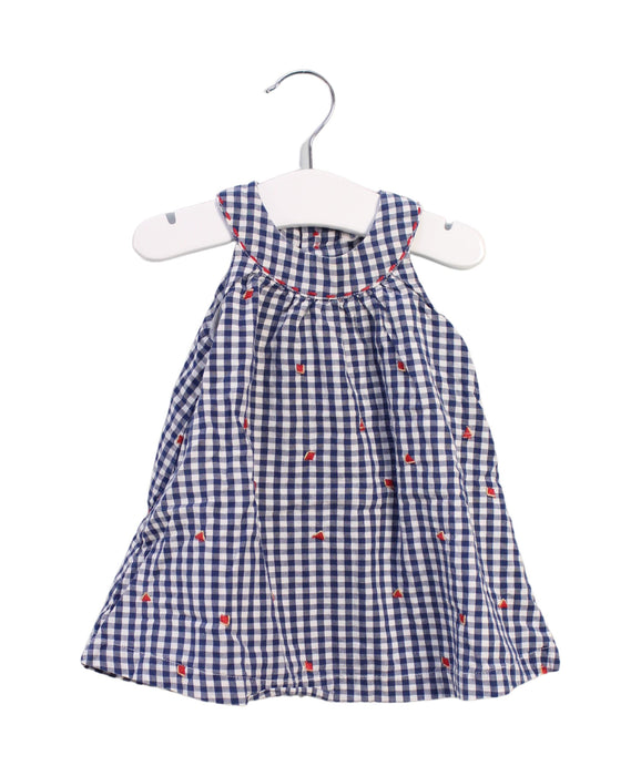 A Navy Dress Sets from Bout'Chou in size 0-3M for girl. (Front View)