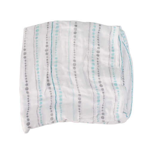 A White Swaddles from Aden & Anais in size O/S for neutral. (Front View)