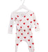 A White Pyjama Sets from Petit Bateau in size 6-12M for girl. (Front View)