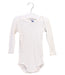 A White Long Sleeve Bodysuits from Petit Bateau in size 6-12M for girl. (Front View)