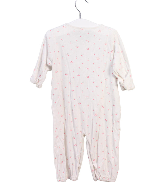 A White Long Sleeve Jumpsuits from Petit Bateau in size 6-12M for girl. (Back View)