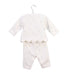 A White Pants Sets from Jacadi in size 3-6M for neutral. (Back View)