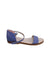 A Purple Sandals from Jacadi in size 3T for girl. (Back View)