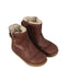 A Brown Winter Boots from Bobux in size 4T for girl. (Front View)