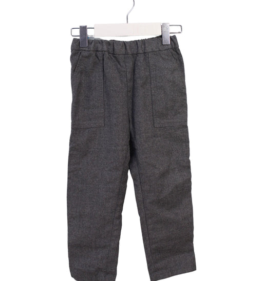 A Grey Dress Pants from Bonpoint in size 4T for boy. (Front View)