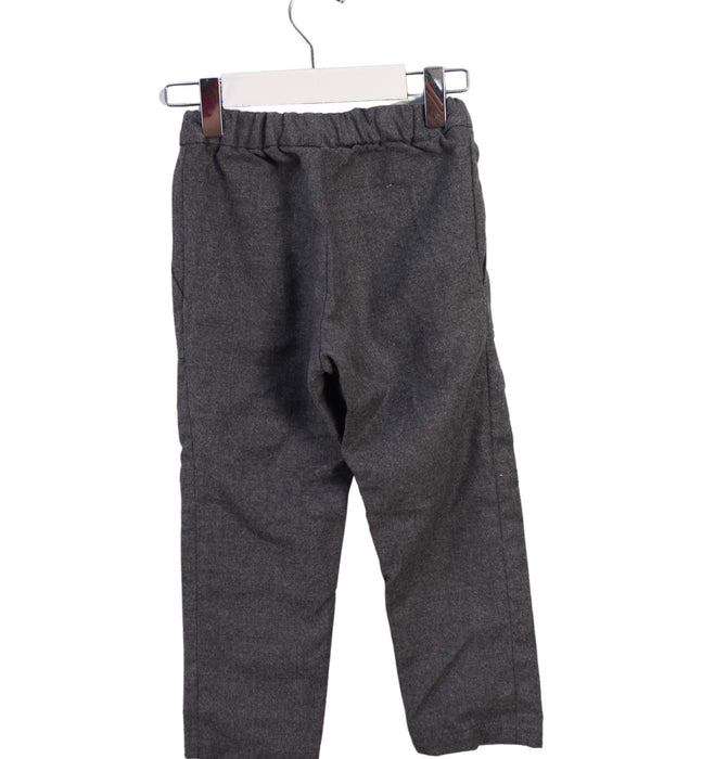 A Grey Dress Pants from Bonpoint in size 4T for boy. (Back View)