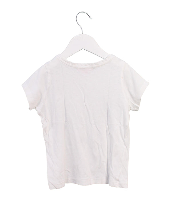 A White Short Sleeve T Shirts from Bonpoint in size 3T for girl. (Back View)