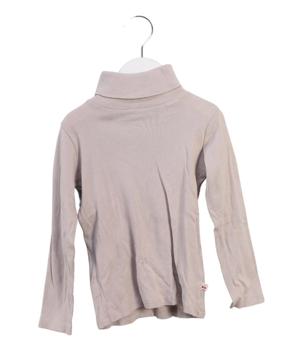 A Pink Long Sleeve Tops from Bonpoint in size 4T for girl. (Front View)