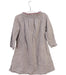 A Grey Long Sleeve Dresses from Excuse My French in size 2T for girl. (Back View)