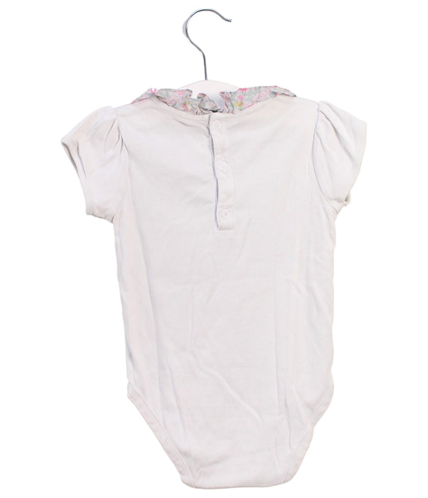 A White Short Sleeve Bodysuits from Jacadi in size 3T for girl. (Back View)