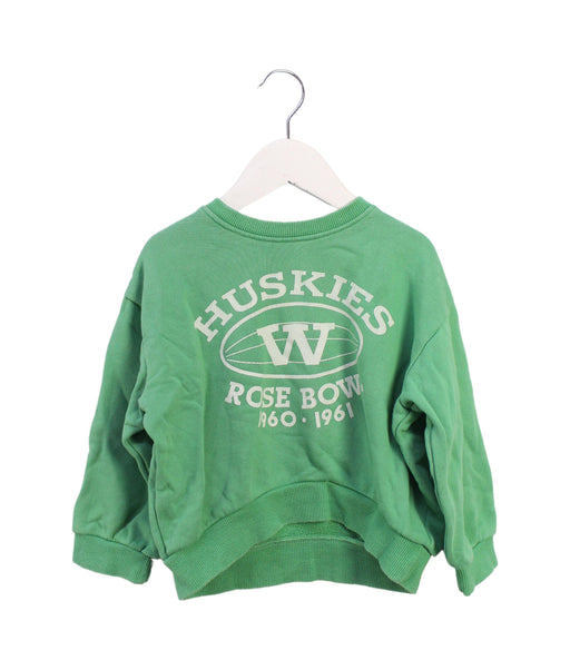 A Green Crewneck Sweatshirts from Vivienne Lee in size 4T for girl. (Front View)