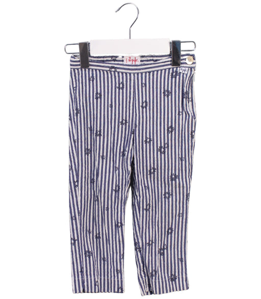 A Blue Casual Pants from Il Gufo in size 4T for girl. (Front View)