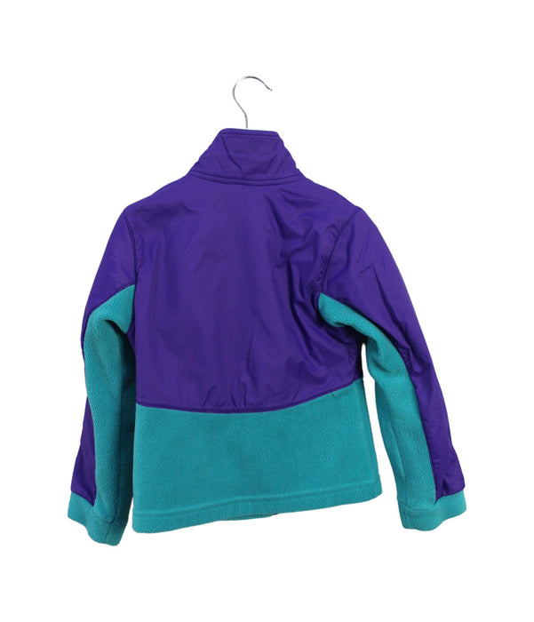 A Purple Lightweight Jackets from Columbia in size 4T for boy. (Back View)