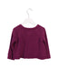 A Purple Cardigans from Tea in size 4T for girl. (Back View)