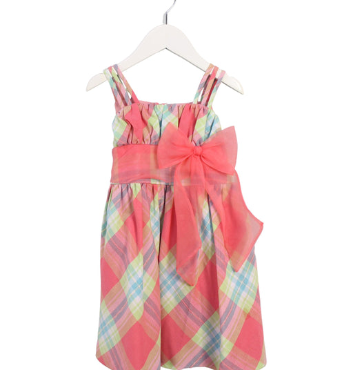 A Pink Sleeveless Dresses from Bonnie Jean in size 4T for girl. (Front View)