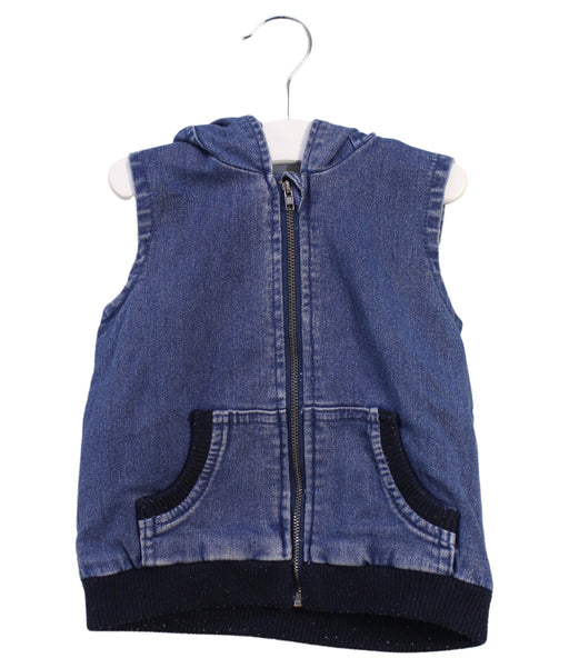 A Blue Vests from Seed in size 18-24M for neutral. (Front View)