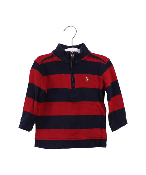 A Red Zippered Sweatshirts from Ralph Lauren in size 2T for boy. (Front View)