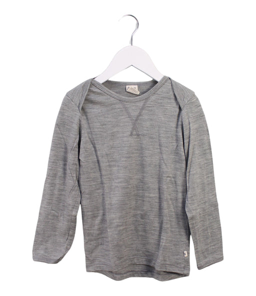 A Grey Long Sleeve Tops from Nature Baby in size 4T for boy. (Front View)