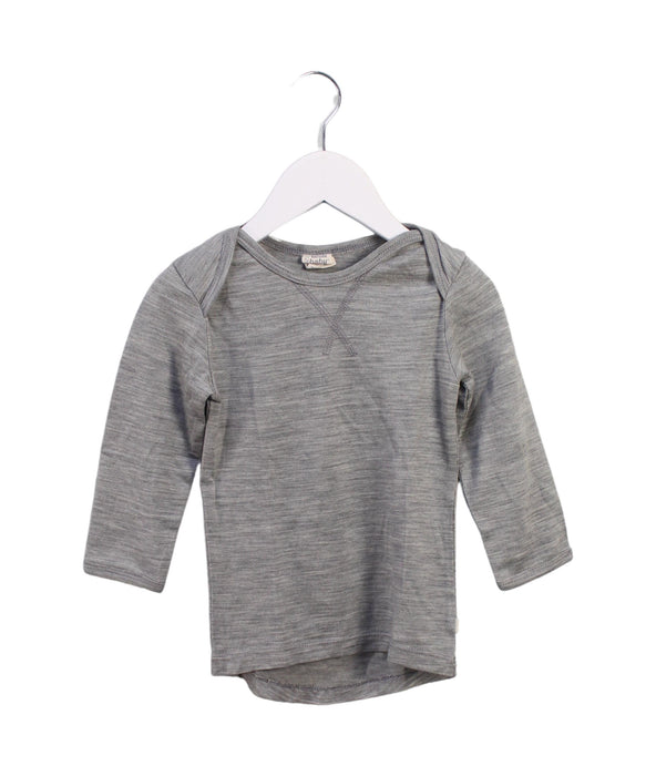 A Grey Long Sleeve Tops from Nature Baby in size 6-12M for boy. (Front View)