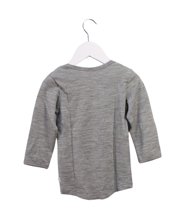 A Grey Long Sleeve Tops from Nature Baby in size 6-12M for boy. (Back View)