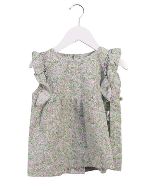 A Green Short Sleeve Tops from La Coqueta in size 4T for girl. (Front View)