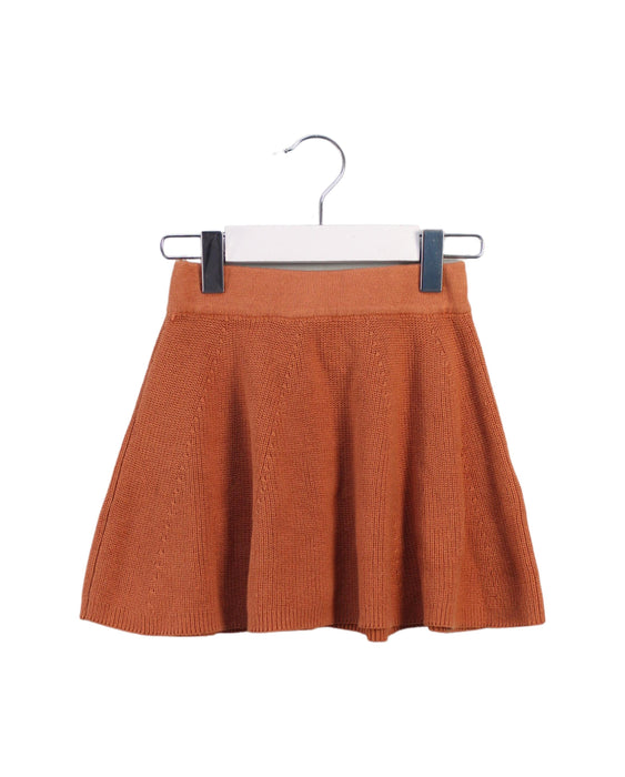 A Orange Short Skirts from Seed in size 4T for girl. (Front View)